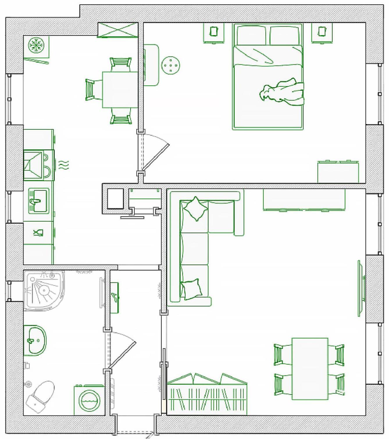 2-Room Apartment In The City Center Poznan Luaran gambar